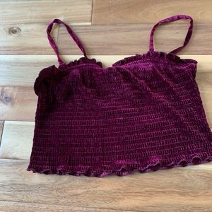 Wild Fable (Target) velvet crop top